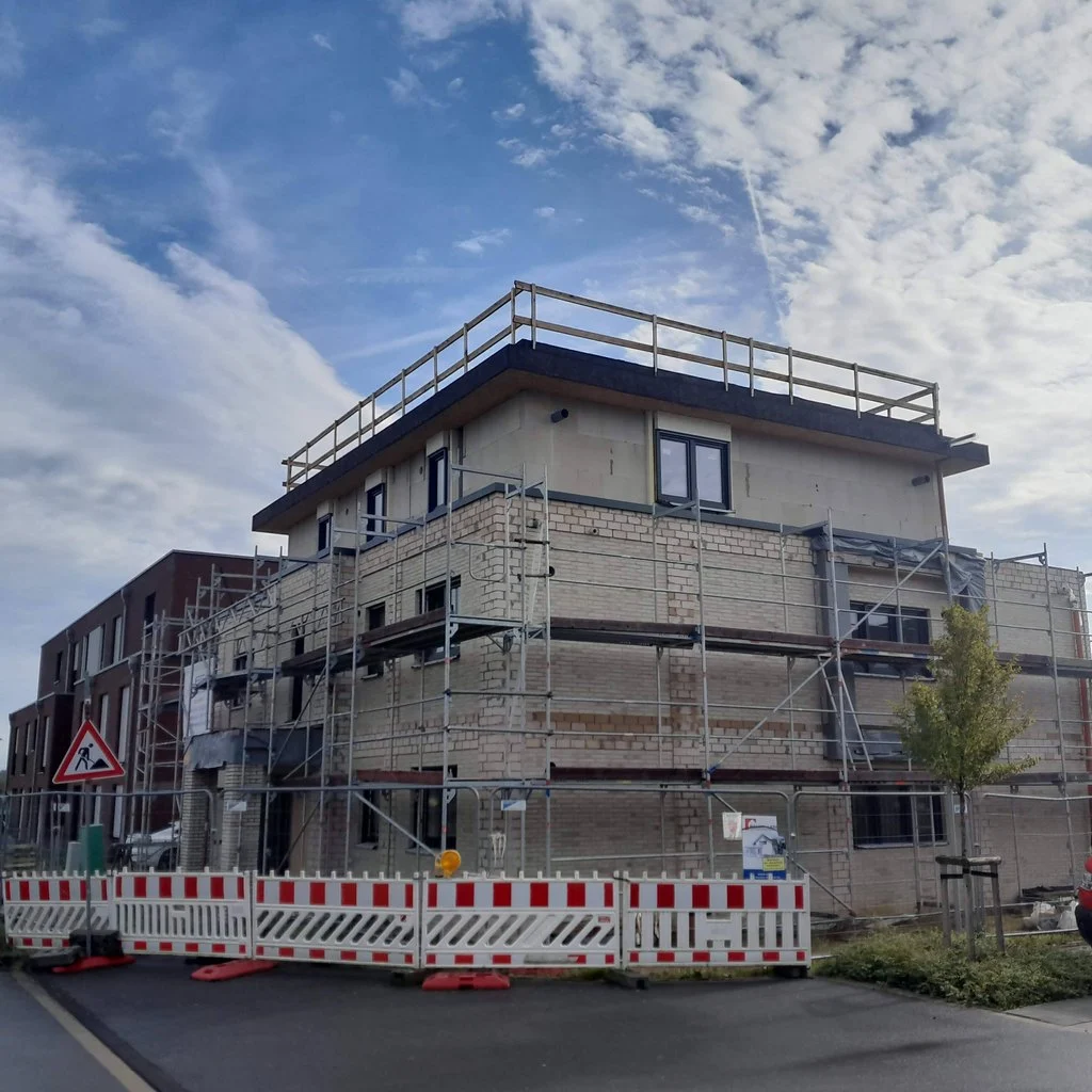 seiten ansicht bauphase